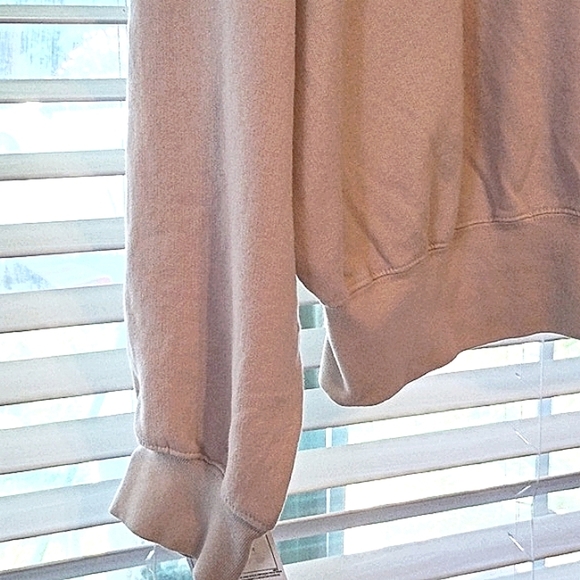 Champion You Woman's Beige Vintage Wash Mock Ne, Size: XL, NWT - Picture 7 of 9